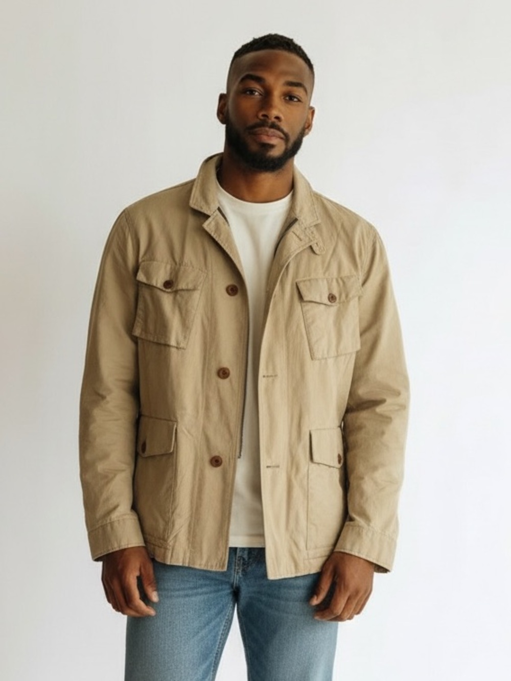 NWT Banana Republic Men’s Khaki Utility Jacket
